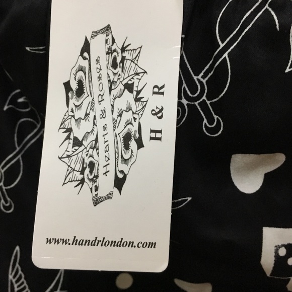 H&R Halter Black Dress with Patterned Print - Picture 8 of 8